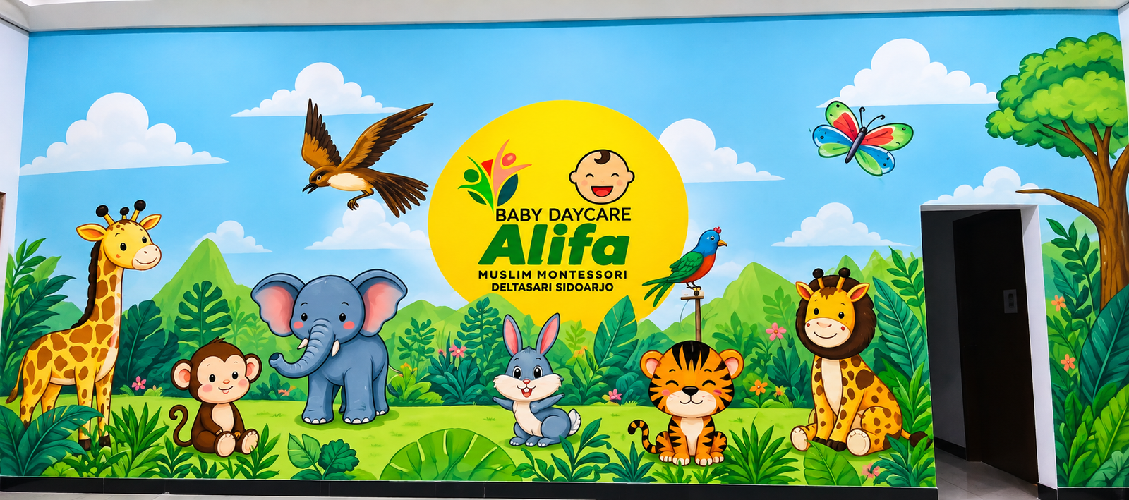 Mural Daycare Alifa Deltasari Sidoarjo | KING MURAL