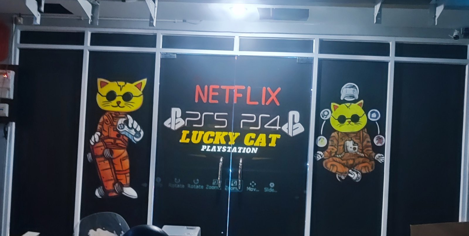 Jasa Mural Gaming Sidoarjo – Mural Lucky Cat | King Mural