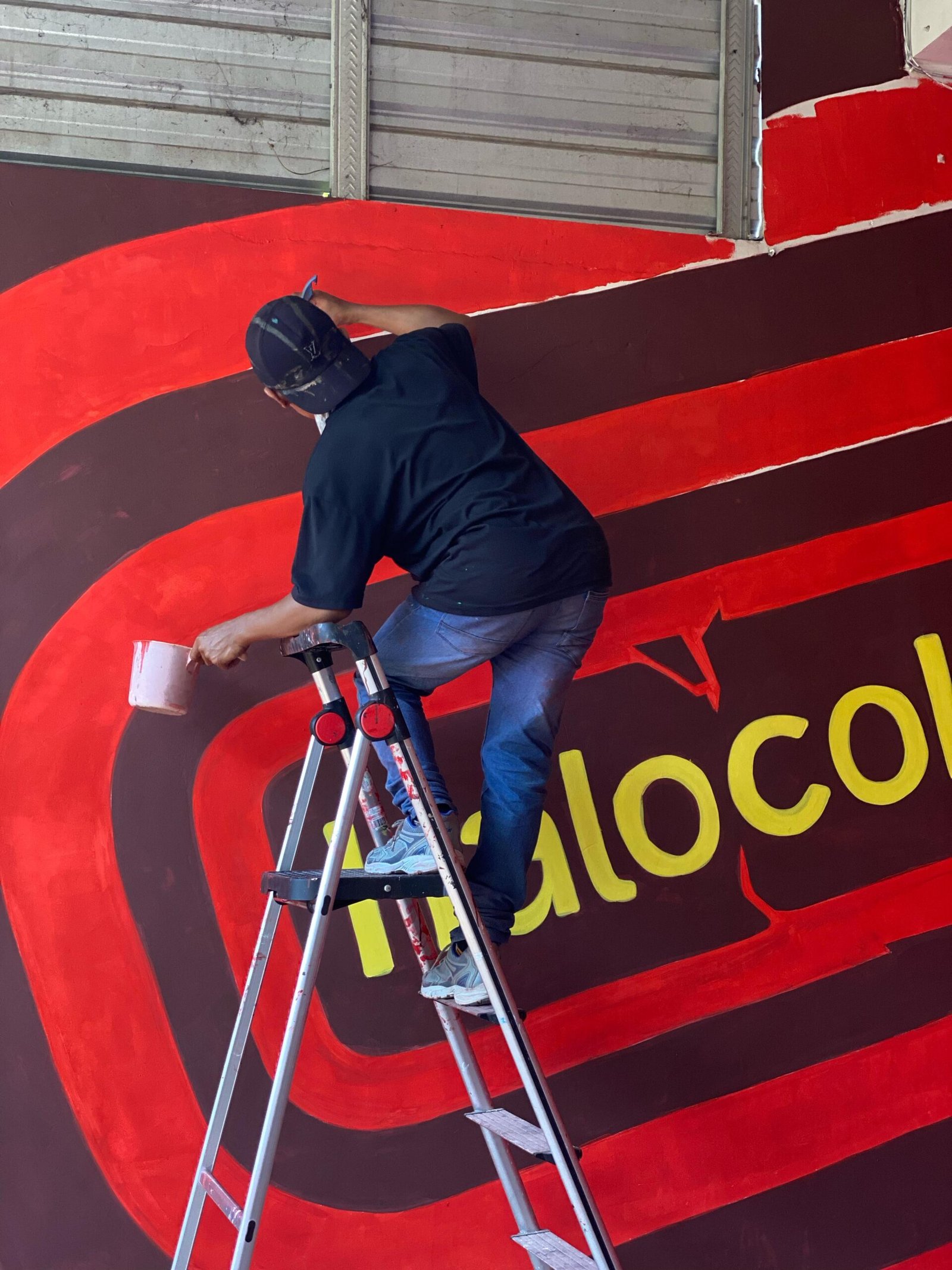Proyek Kilat 2 Hari Selesai! Mural Profesional Halocoko Gunung Anyar, Surabaya