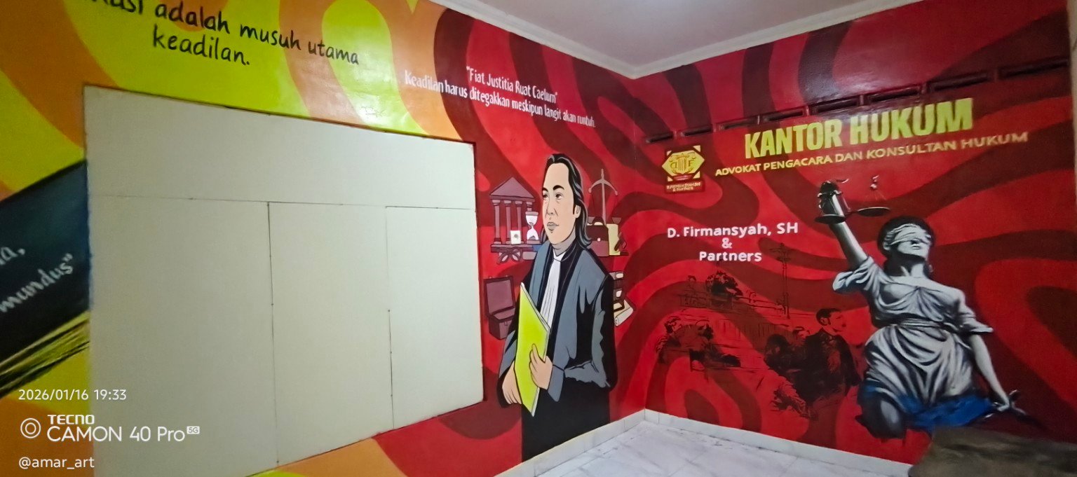 Mural Kantor Hukum di Surabaya – Desain Bertema Keadilan | King Mural