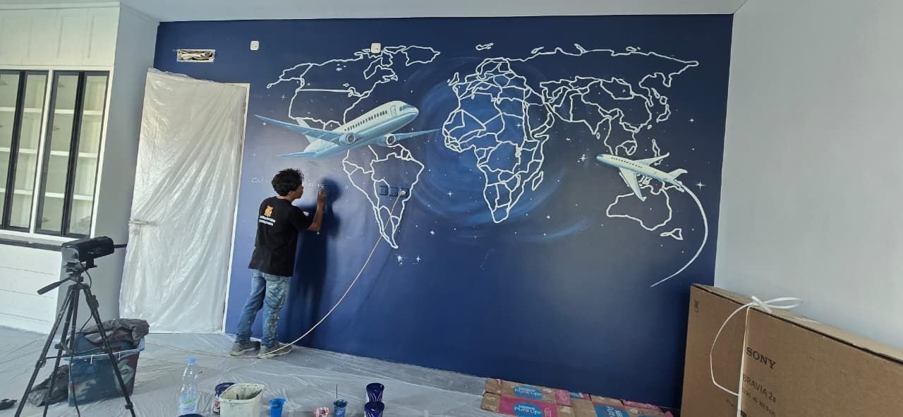 Mural Kamar Anak di Citra Land Surabaya